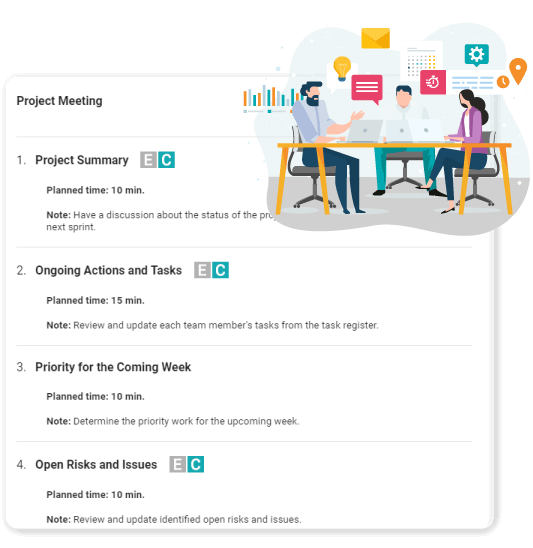 Project Meeting Free Agenda Template to use Beenote